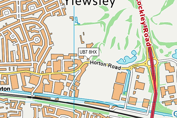 Stockley Park Grass Pitches map (UB7 8HX) - OS VectorMap District (Ordnance Survey)