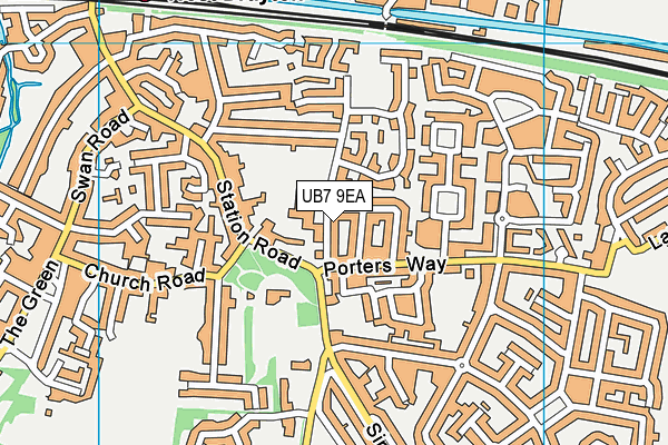 West Drayton Academy map (UB7 9EA) - OS VectorMap District (Ordnance Survey)