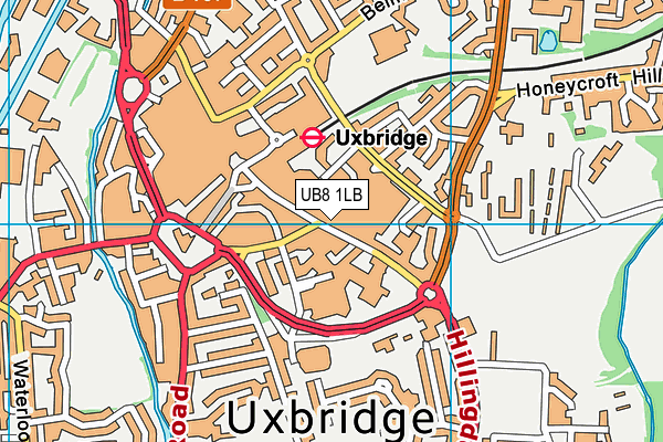 UB8 1LB map - OS VectorMap District (Ordnance Survey)