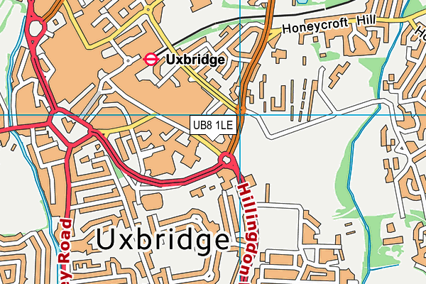 Active4less (Uxbridge) map (UB8 1LE) - OS VectorMap District (Ordnance Survey)