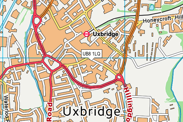 UB8 1LQ map - OS VectorMap District (Ordnance Survey)