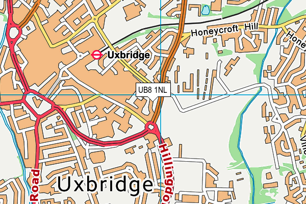 UB8 1NL map - OS VectorMap District (Ordnance Survey)