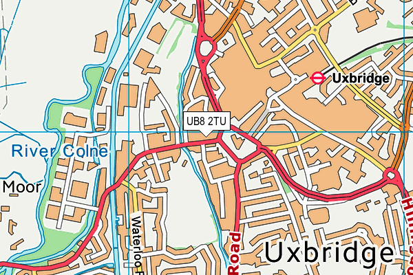 UB8 2TU map - OS VectorMap District (Ordnance Survey)