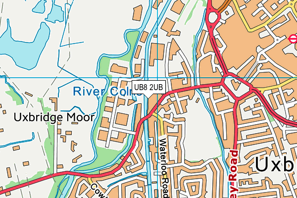 UB8 2UB map - OS VectorMap District (Ordnance Survey)