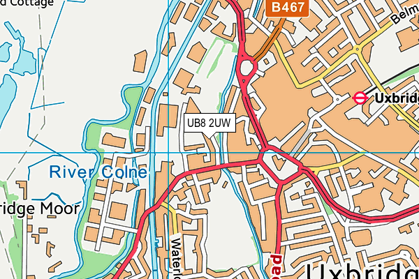 Fassnidge Park map (UB8 2UW) - OS VectorMap District (Ordnance Survey)