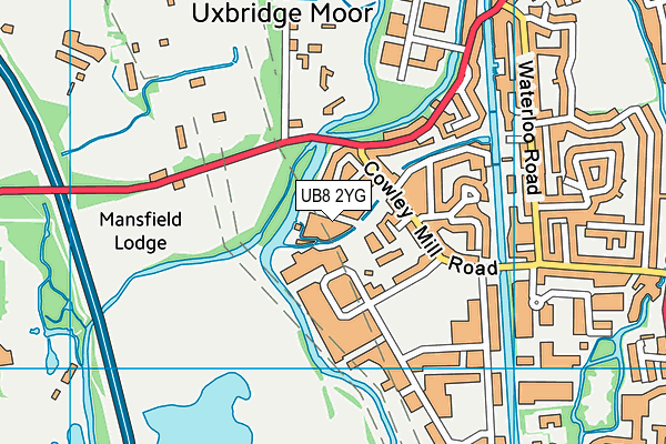 West Middlesex College map (UB8 2YG) - OS VectorMap District (Ordnance Survey)