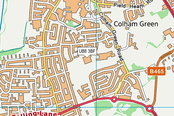 Moorcroft School map (UB8 3BF) - OS VectorMap District (Ordnance Survey)