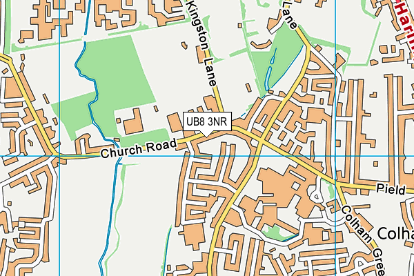 UB8 3NR map - OS VectorMap District (Ordnance Survey)