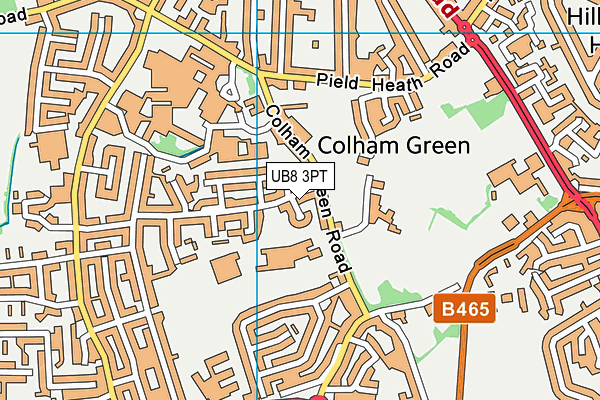 Colham Manor Primary School map (UB8 3PT) - OS VectorMap District (Ordnance Survey)