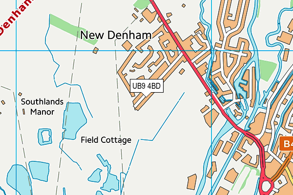 UB9 4BD map - OS VectorMap District (Ordnance Survey)