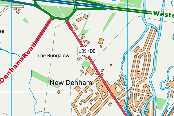 UB9 4DE map - OS VectorMap District (Ordnance Survey)