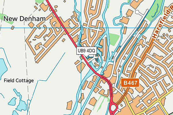 UB9 4DQ map - OS VectorMap District (Ordnance Survey)