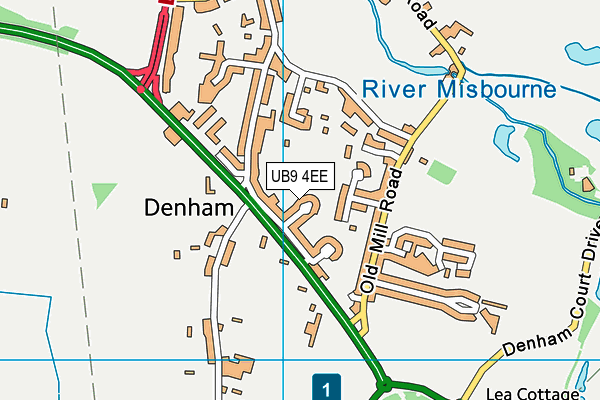 Map of DENHAM GARDENERS LIMITED at district scale