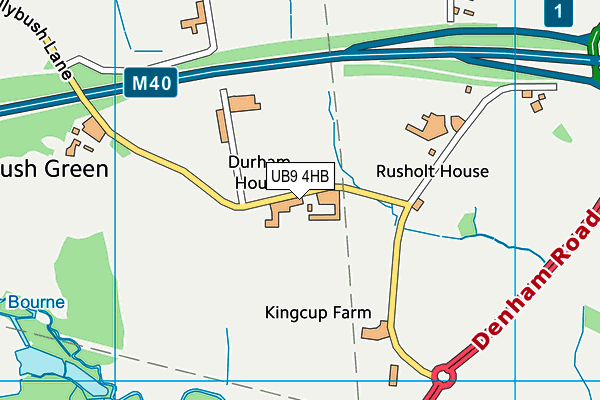 UB9 4HB map - OS VectorMap District (Ordnance Survey)