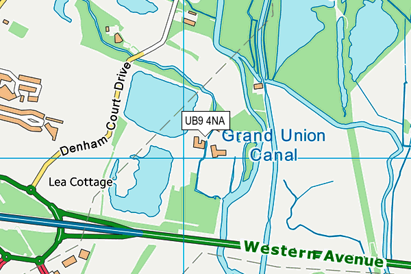 UB9 4NA map - OS VectorMap District (Ordnance Survey)