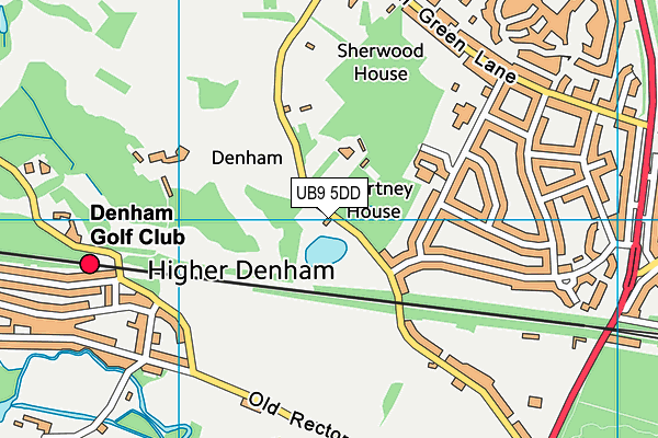 UB9 5DD map - OS VectorMap District (Ordnance Survey)