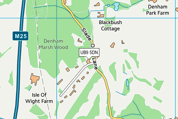 UB9 5DN map - OS VectorMap District (Ordnance Survey)