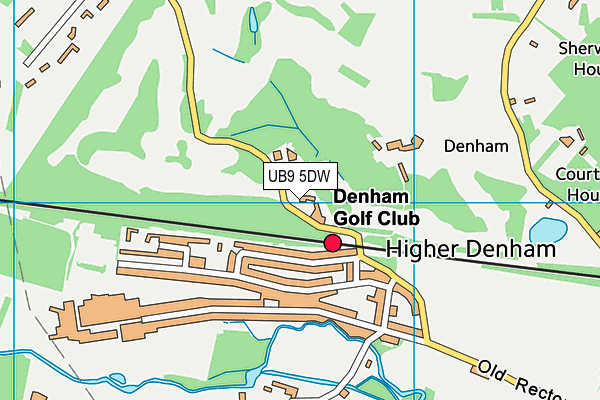 UB9 5DW map - OS VectorMap District (Ordnance Survey)