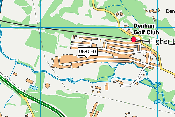 UB9 5ED map - OS VectorMap District (Ordnance Survey)