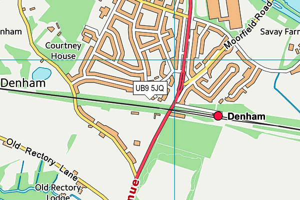 UB9 5JQ map - OS VectorMap District (Ordnance Survey)