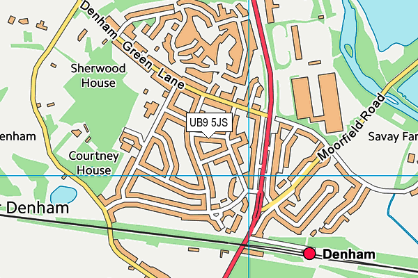 UB9 5JS map - OS VectorMap District (Ordnance Survey)