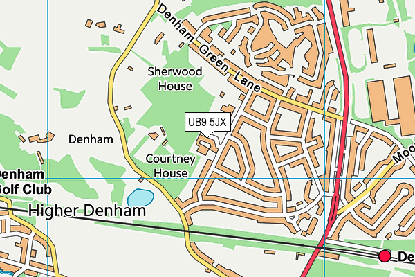 UB9 5JX map - OS VectorMap District (Ordnance Survey)