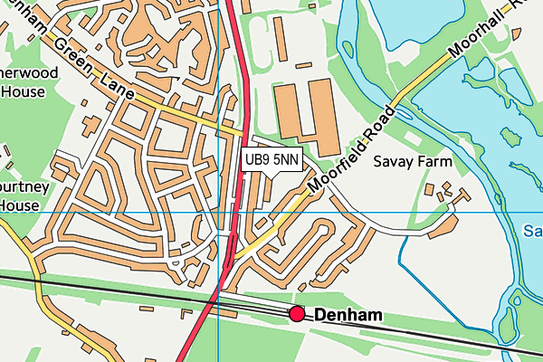 UB9 5NN map - OS VectorMap District (Ordnance Survey)