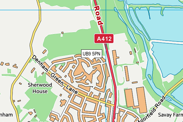 UB9 5PN map - OS VectorMap District (Ordnance Survey)