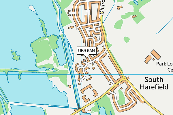 UB9 6AN map - OS VectorMap District (Ordnance Survey)
