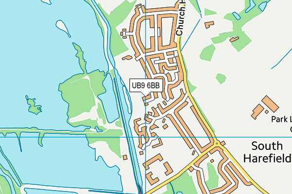 UB9 6BB map - OS VectorMap District (Ordnance Survey)