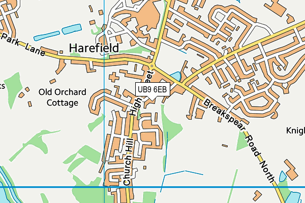 UB9 6EB map - OS VectorMap District (Ordnance Survey)