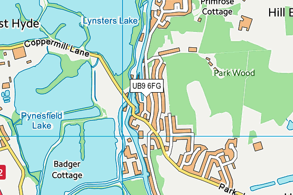 UB9 6FG map - OS VectorMap District (Ordnance Survey)