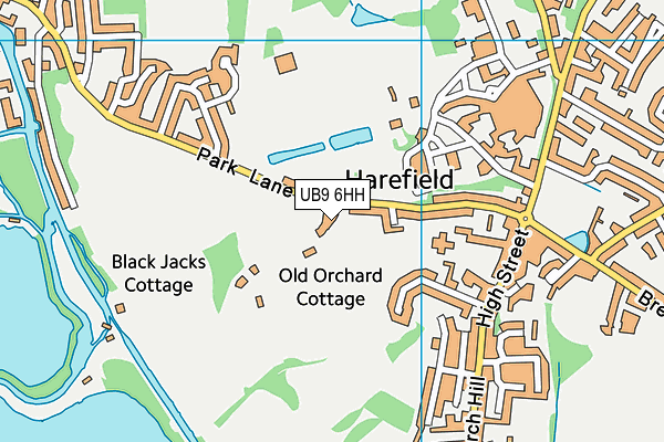 UB9 6HH map - OS VectorMap District (Ordnance Survey)