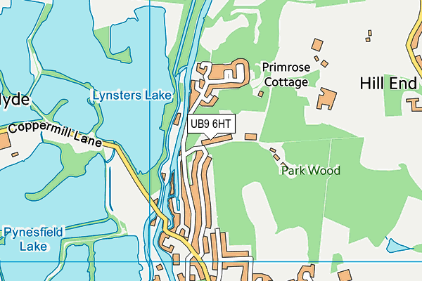 UB9 6HT map - OS VectorMap District (Ordnance Survey)