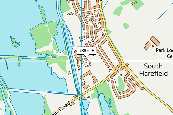 UB9 6JE map - OS VectorMap District (Ordnance Survey)
