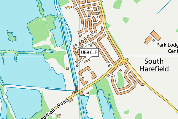 UB9 6JF map - OS VectorMap District (Ordnance Survey)