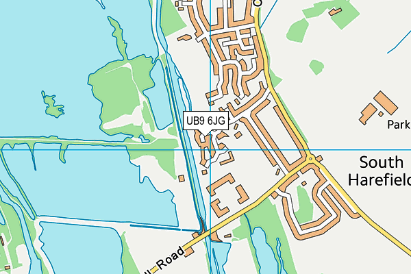 UB9 6JG map - OS VectorMap District (Ordnance Survey)