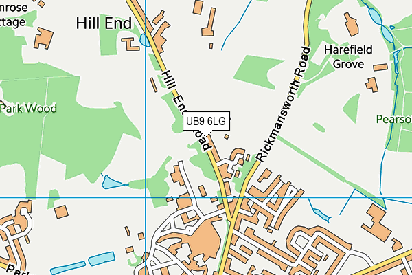 UB9 6LG map - OS VectorMap District (Ordnance Survey)