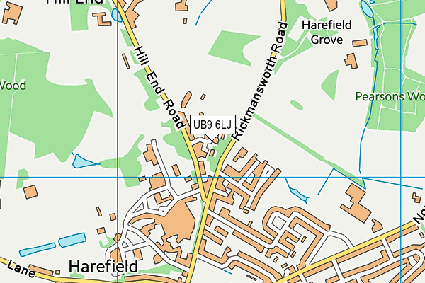 Map of HILLINGDON SETS LTD at district scale
