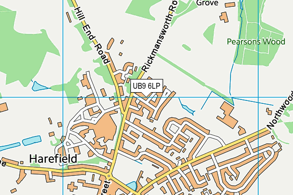 UB9 6LP map - OS VectorMap District (Ordnance Survey)