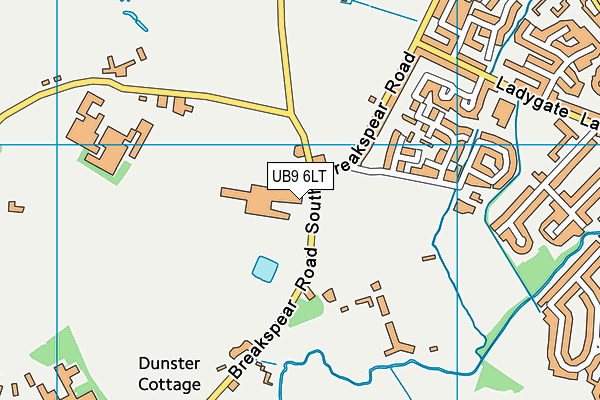 UB9 6LT map - OS VectorMap District (Ordnance Survey)