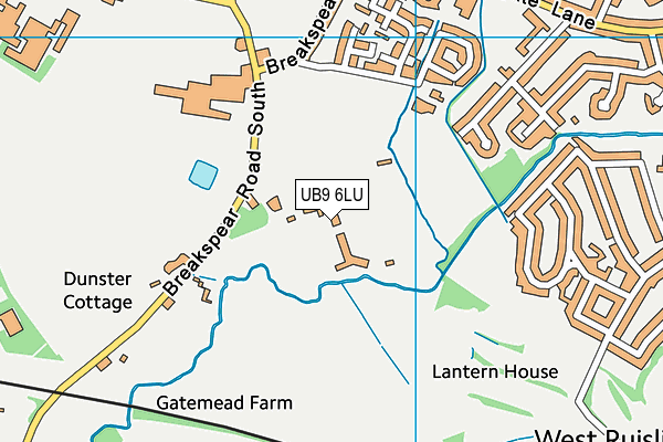 UB9 6LU map - OS VectorMap District (Ordnance Survey)