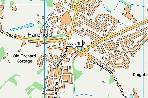 Map of HAREFIELD PROPERTIES LIMITED at district scale