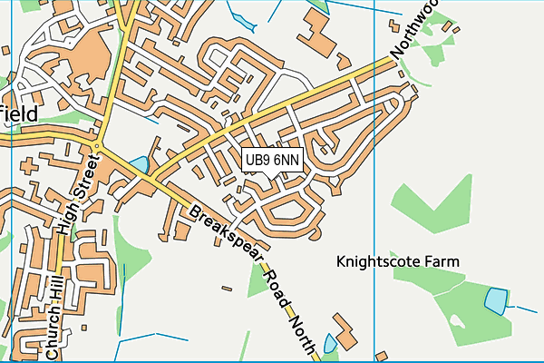 UB9 6NN map - OS VectorMap District (Ordnance Survey)