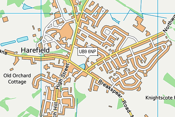 UB9 6NP map - OS VectorMap District (Ordnance Survey)