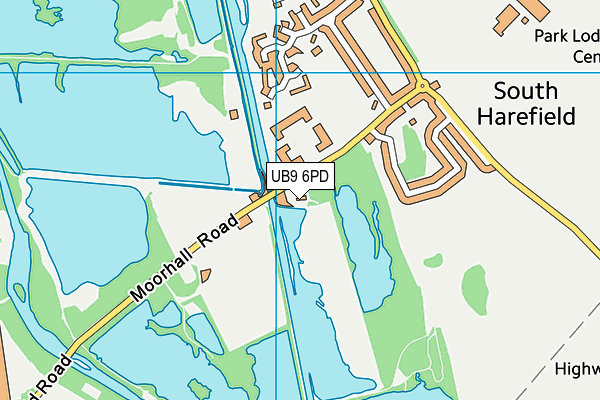 UB9 6PD map - OS VectorMap District (Ordnance Survey)