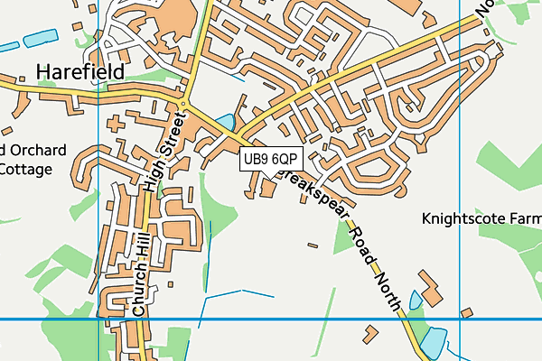 UB9 6QP map - OS VectorMap District (Ordnance Survey)