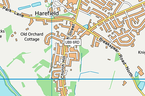 UB9 6RD map - OS VectorMap District (Ordnance Survey)