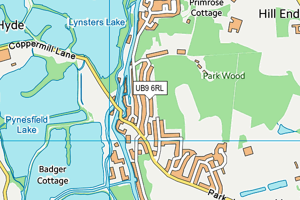 UB9 6RL map - OS VectorMap District (Ordnance Survey)