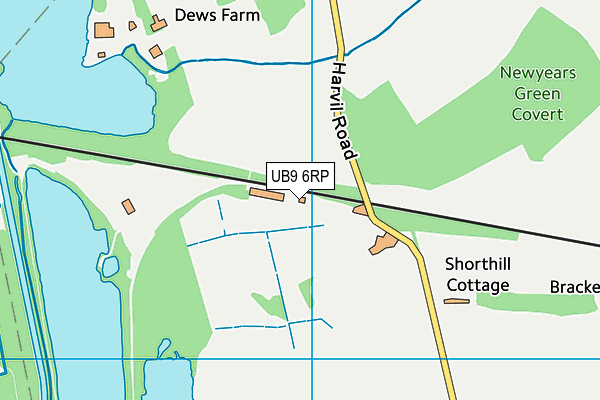 UB9 6RP map - OS VectorMap District (Ordnance Survey)